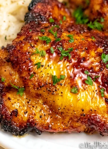 Juicy air fryer boneless skinless chicken thighs cooked to perfection