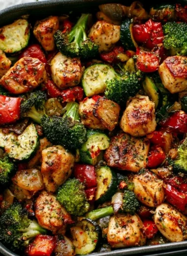 Juicy air fryer chicken served with colorful veggies for a healthy meal.