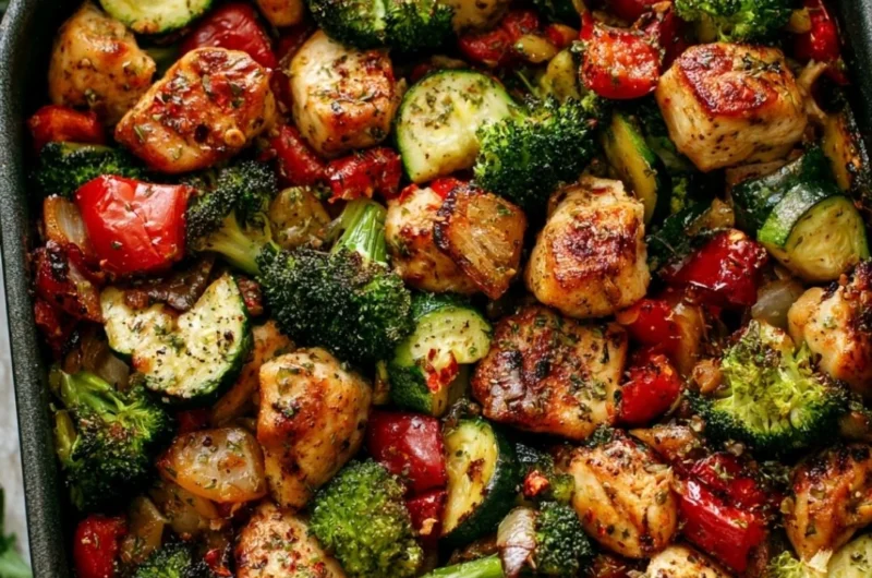 Juicy air fryer chicken served with colorful veggies for a healthy meal.