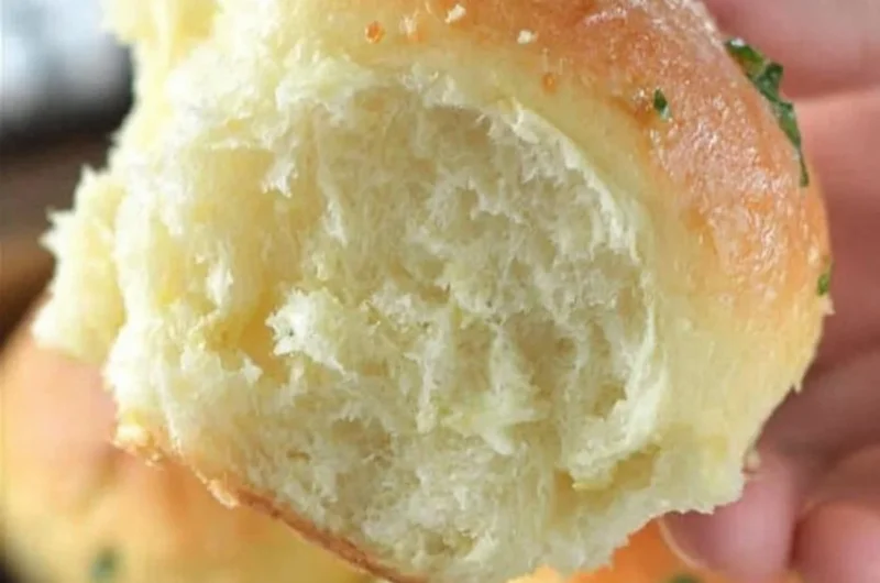 Fluffy homemade dinner rolls baked in 30 minutes