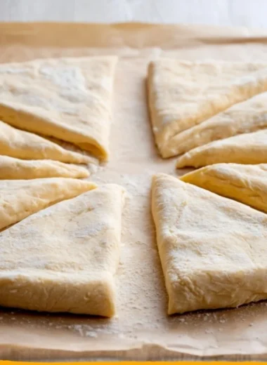 Homemade Crescent Rolls inspired by Pillsbury recipe.