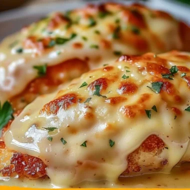 Delicious homemade chicken parmesan with marinara sauce and melted cheese