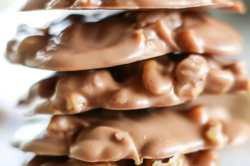 Delicious Southern pecan pralines on a decorative plate.