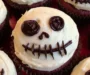 Creepy Halloween Skull Cupcakes