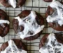 Halloween Double Chocolate Spider Web Cookies