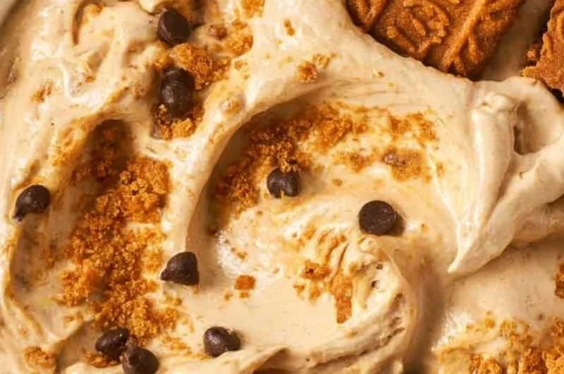 Creamy Biscoff Dip served with fruit and marshmallow fluff