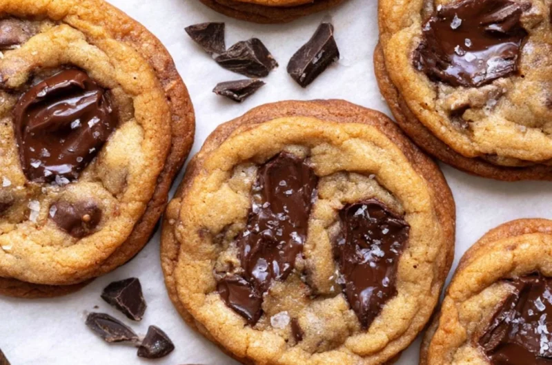 Freshly baked Brown Butter Chocolate Chip Cookies from In Bloom Bakery